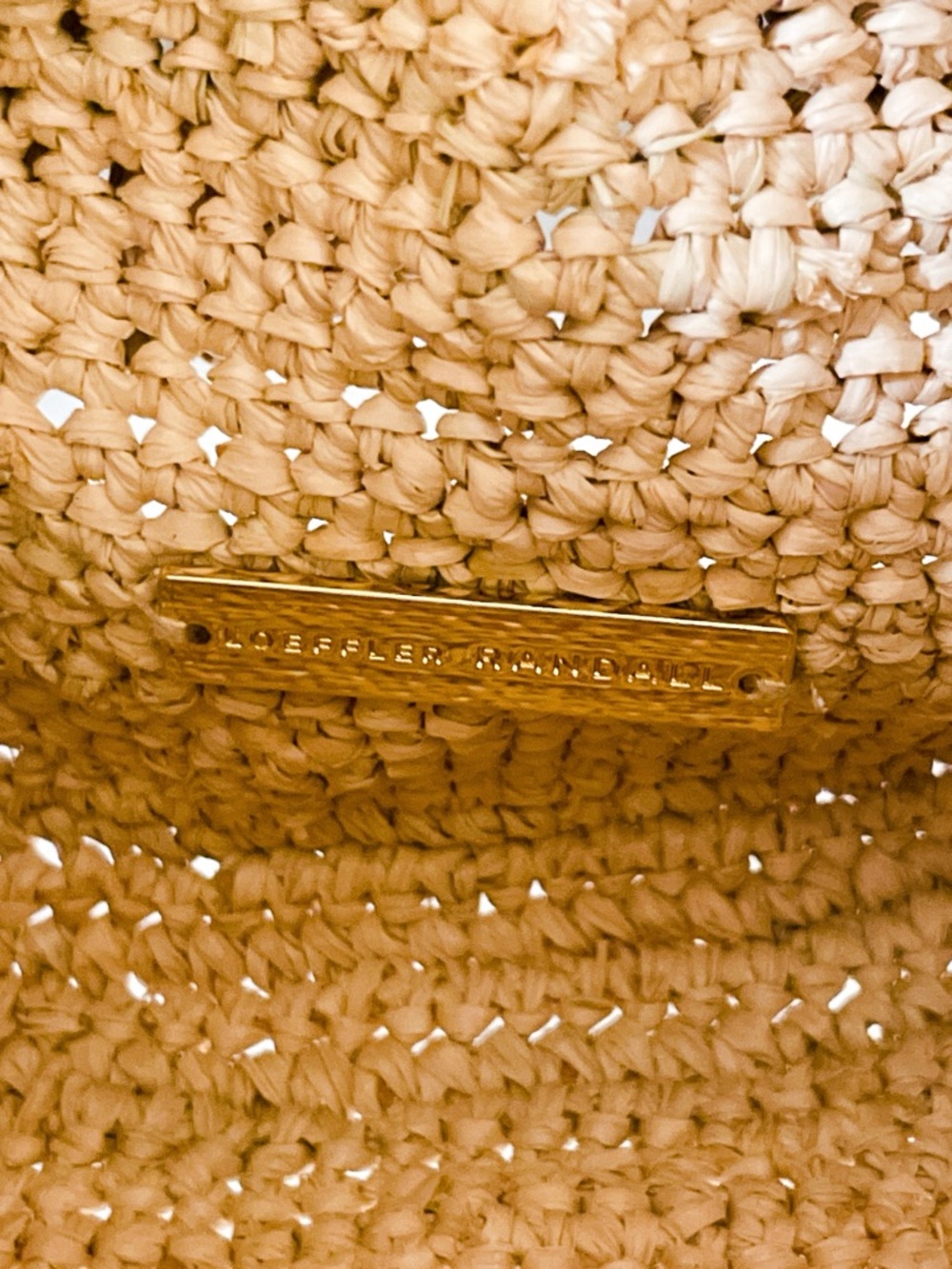 Loeffler Randall Odette Clutch in Natural  Woven Ruffle Purse from REVOLVE NWOT - Picture 8 of 10